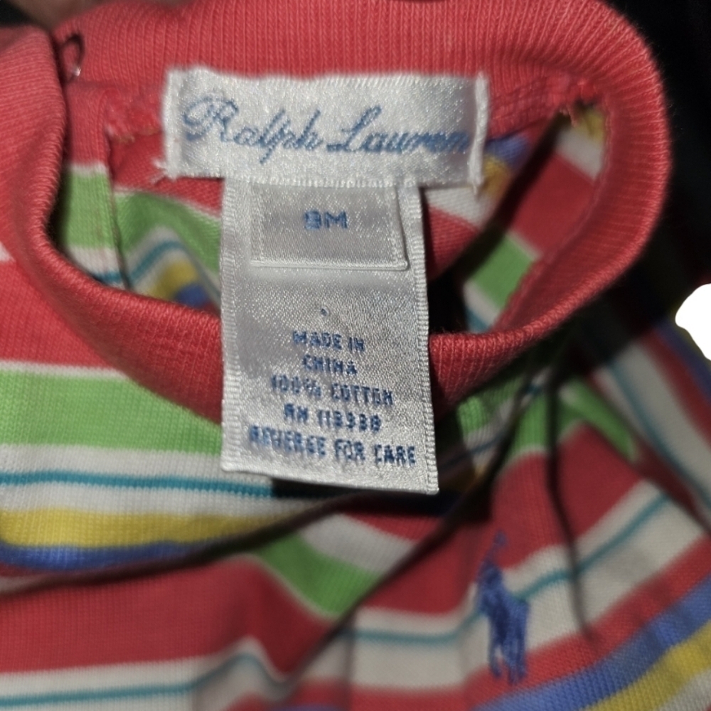 BNWT ralph lauren striped tshirt          9 months - Picture 2 of 3
